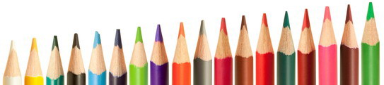 Lápices de colores para material escolar